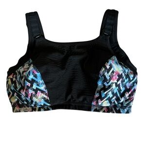 Glamorise Black Strap 34DD